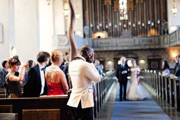 Emotional moment as Groom sees the Bride walking down the aisle - Photo by 2 Brides Photography